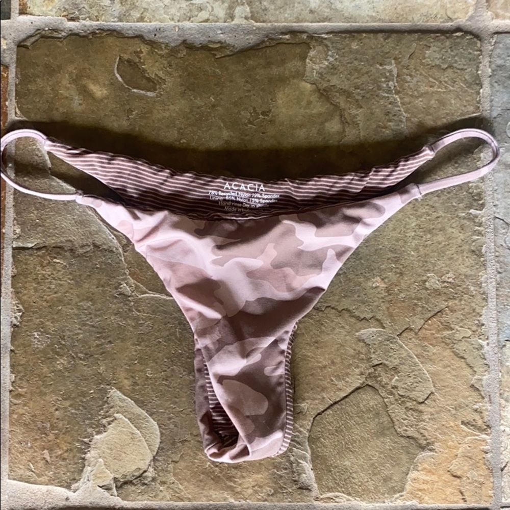 Acacia Swimwear Fins Bikini Bottom in Dakota Camo